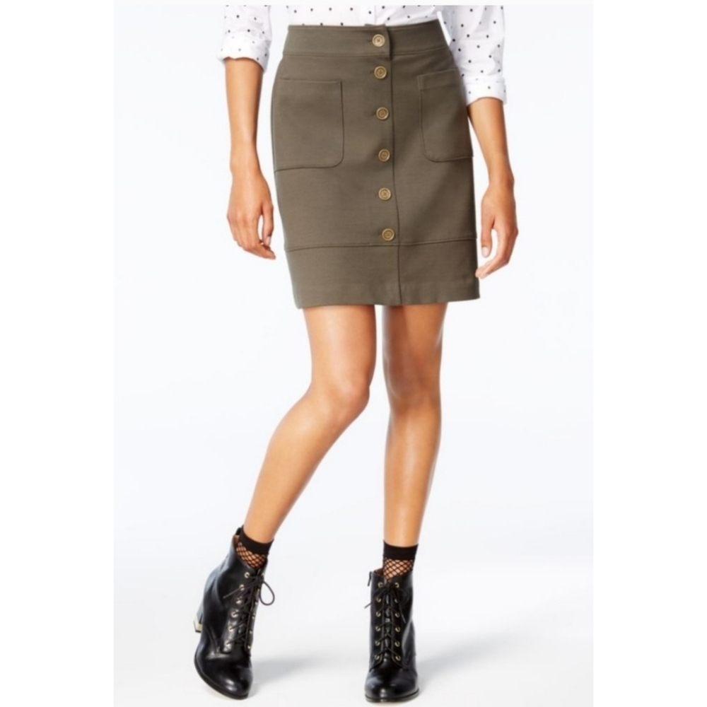 Skirt NWT MAISON JULES URBAN OLIVE SKIRT